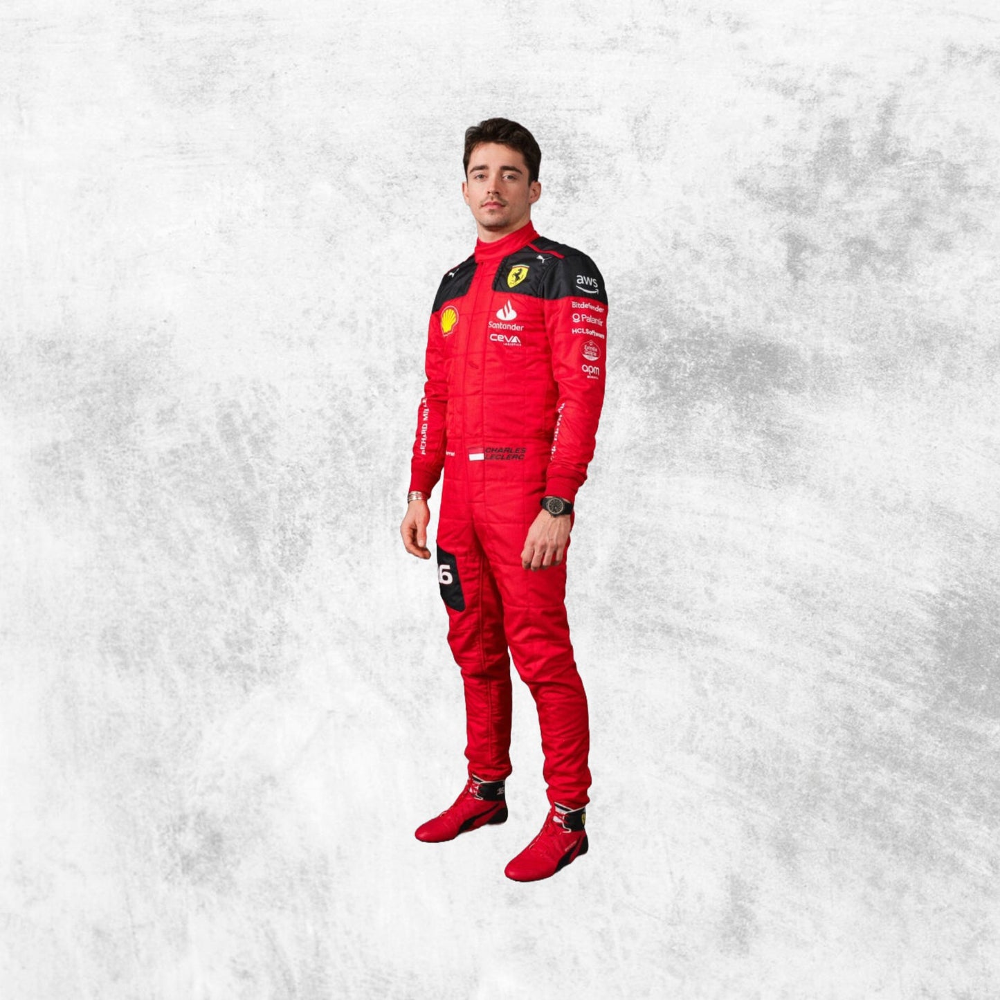 Charles Leclerc 2023 F1 Team Ferrari Racing Suit