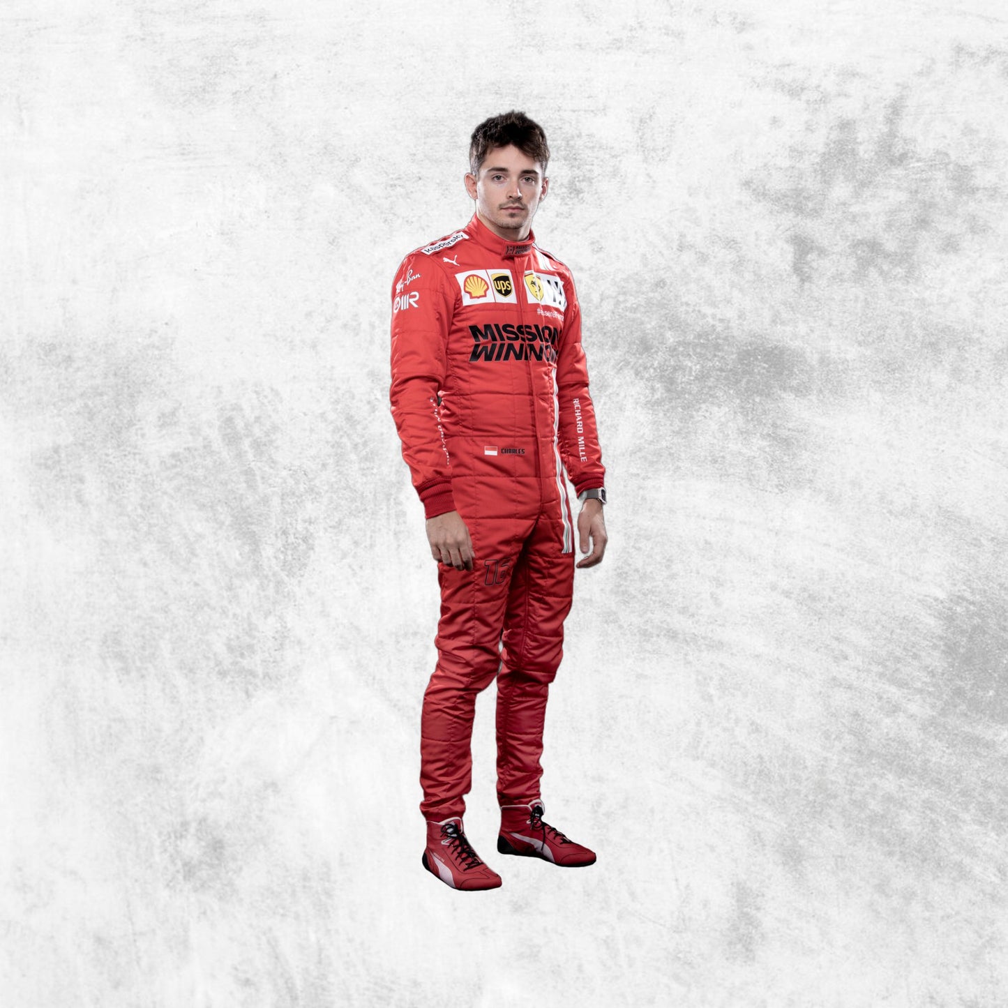 Charles Leclerc 2021 F1 Ferrari Printed Race Suit