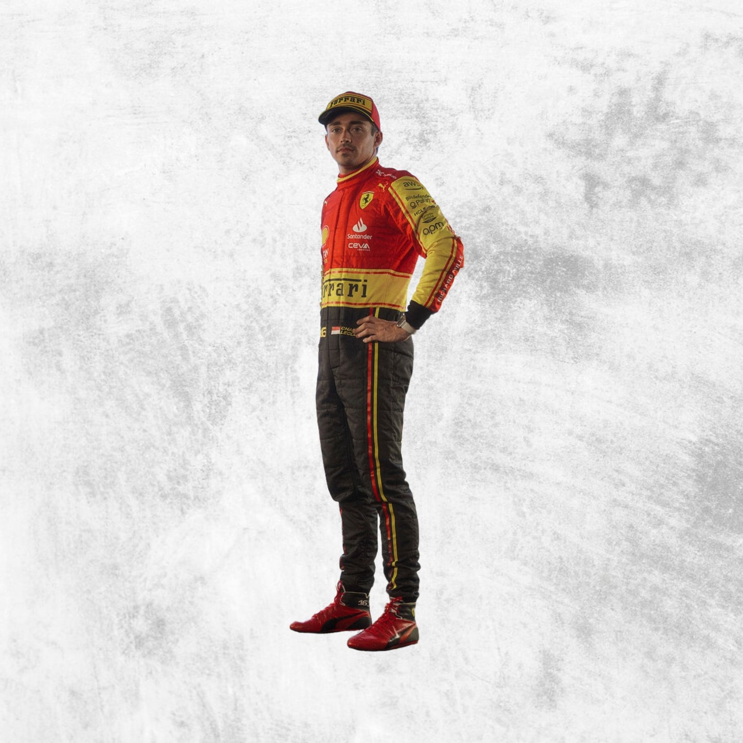 Charles Leclerc 2023 Italian Grand Prix F1 Team Ferrari Racing Suit