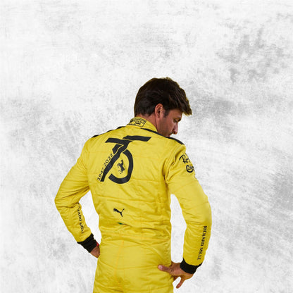 Carlos Sainz Ferrari's 75th anniversary Suit F1 Special Racing Suit