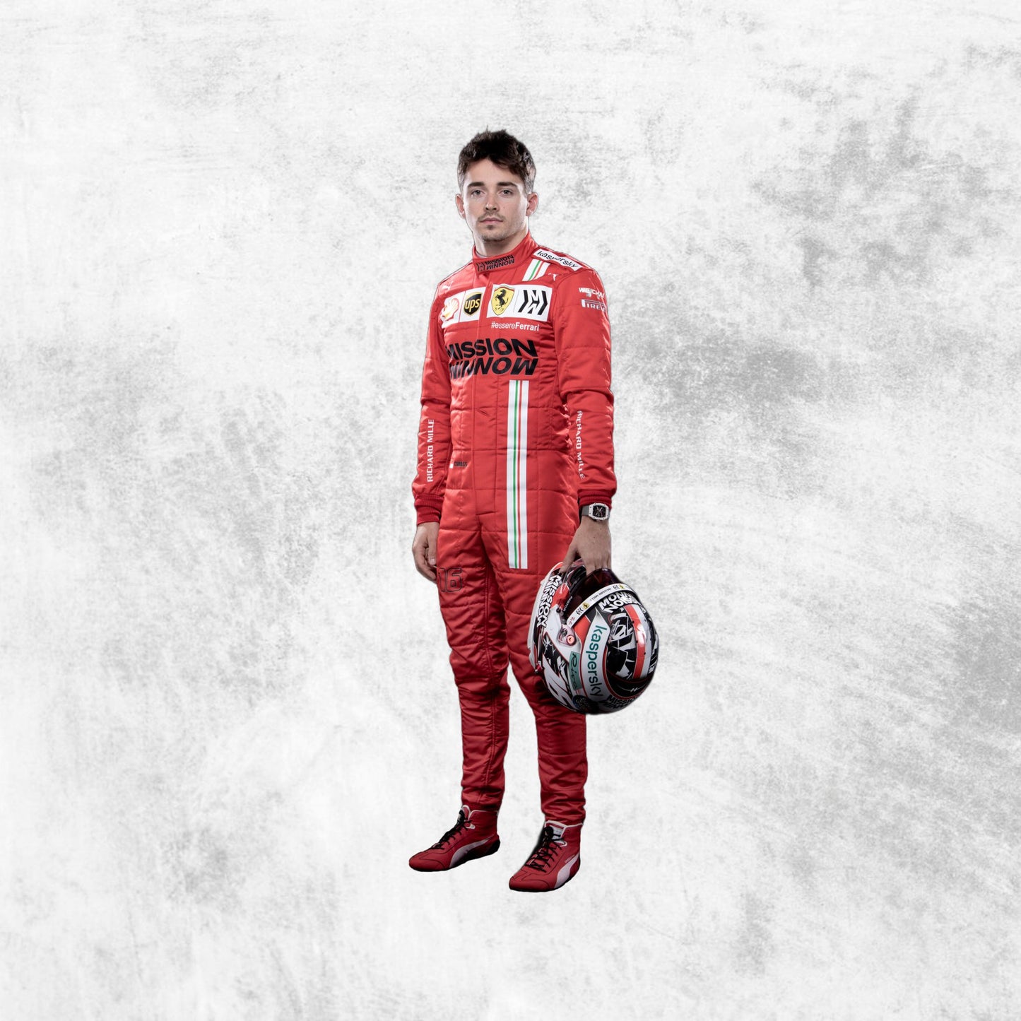 Charles Leclerc 2021 F1 Ferrari Printed Race Suit